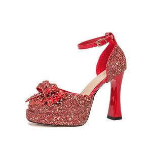 Женские туфли на высоком каблуке Bamiti, Red