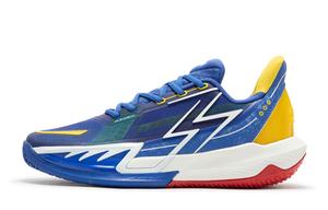Баскетбольные кроссовки Big3 4.0 QUICK мужские с низким верхом, яркие, синие/белые с перьями 361°