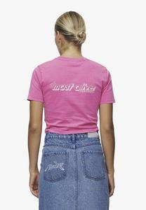 Футболка с принтом THEA BABY TEE Pegador, фуксия