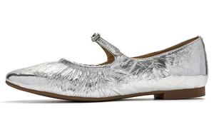 Повседневные туфли женские серебристые EBLAN