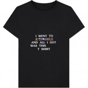 Футболка Astroworld I Went To Astroworld Travis Scott, черный