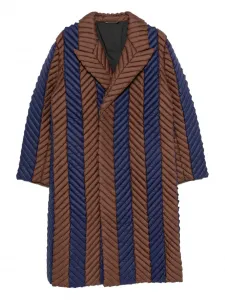 Стеганое пальто с узором в елочку RAXXY, синий