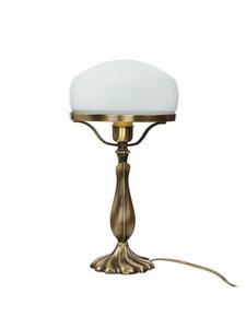 Настольная лампа (Ш) 21,5 x (Д) 21,5 x (В) 40,5 см в цвете светло-бронзовый глянцевый и белый Licht-Erlebnisse