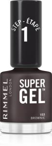 Гибридный лак для ногтей без использования уф/светодиодной лампы Rimmel Super Gel, 103 Brownie 12 ml