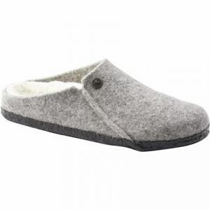 Zermatt Узкие тапочки на овчинной подкладке женские Birkenstock, цвет Light Gray/Natural Wool