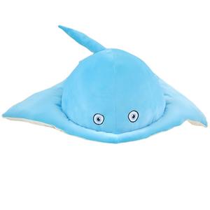 Плюшевая игрушка рыба-шар рыба-летучая мышь 40см/50см/60см/80см высота MLING, синий