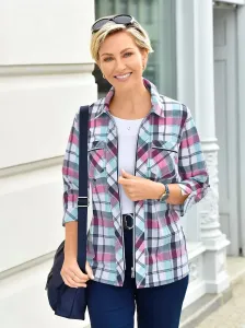 Блузка-рубашка в стиле casual Casual Looks, фуксия