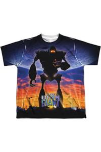Футболка Iron Giant с гигантским принтом, детская, короткий рукав, полиэстер Gildan, белый
