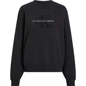 Толстовка Calvin Klein Jeans Chenille Monologo, черный