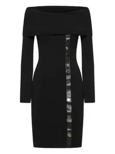 Платье мини с открытыми плечами Simona Corsellini, черный