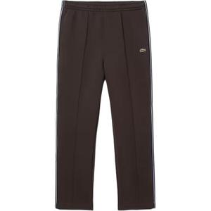 Брюки с вышитым логотипом LACOSTE, коричневый
