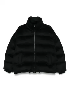 Пуховик с высоким воротником Soft Goat, черный