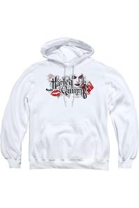 Толстовка с капюшоном Batman Arkham Knight Lips для взрослых Gildan, белый