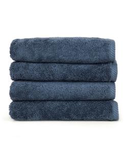 Набор из 4 полотенец для рук Soft Twist Linum Home, темно-синий