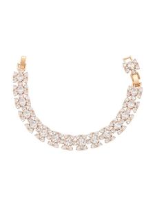 Faina Женский браслет с кристаллами, цвет розовое золото, желтый