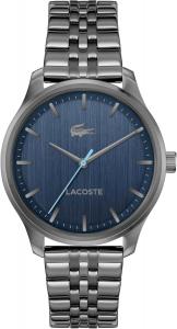 Lacoste Lisbon мужские часы 3H Quartz, нержавеющая сталь, водонепроницаемые до 5ATM/50 метров - современный дизайн для него - 42mm, Navy Gunmetal