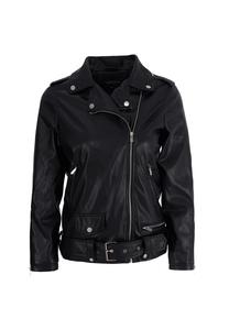 Куртка для отдыха Nela из модной искусственной кожи Freshlions, черный