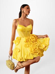Платье Mew Mews Stanski, желтый