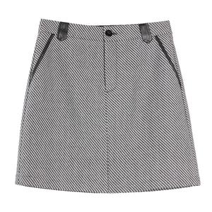 Повседневная короткая юбка женская ELLE, черный белый