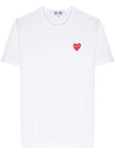 Comme Des Garçons Play футболка с нашивкой, белый
