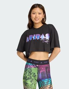 Футболка Performance Jeremy Scott черного цвета Adidas Performance