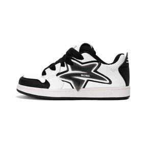 Кроссовки GLO BULL Skateboarding Shoes Unisex Low-top White, белый/черный