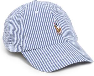 POLO RALPH LAUREN мужская классическая спортивная кепка из стрейч-ситца, Cruise Royal Seersucker