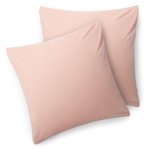 Наволочка Agneta, 50/50 см, комплект из 2 штук, 100% хлопок, розовая Blumtal, розовый