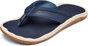 Мужские пляжные сандалии OLUKAI Kukulu, водостойкая обувь с подошвой для мокрой поверхности, удобные для ношения весь день, синий