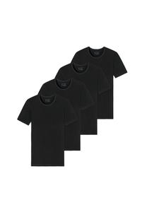 Комплект мужских футболок, 4 шт, серия "95/5", круглый вырез, S-XXL SCHIESSER, черный