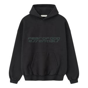 Толстовка Fear of God Essentials из плотного флиса в стиле 90-х, цвет «Винтажный черный»