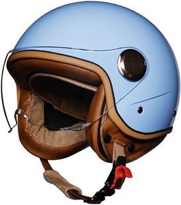 Шлем опенфейс TYWCJW, синий / коричневый