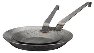 Набор сковородок GSW, традиционный кованый утюг, 2 предмета, утюг, сковорода ø ок. 20 x В 3,0 см / ø ок. 28 x В 3,8 см