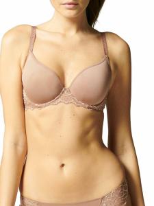 Бюстгальтер Caresse с глубоким вырезом в цвете какао-браун Simone Perele, коричневый