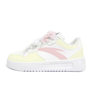 ANTA Комфортные нескользящие износостойкие низкие кроссовки для скейтбординга унисекс желто-розового цвета