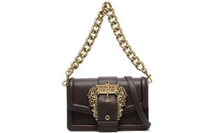 Полиуретановая портативная сумка кроссбоди, женская наплечная сумка brown VERSACE JEANS COUTURE, Set (Bag+Dust Bag)