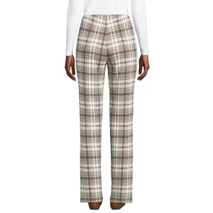 Женские спортивные трикотажные брюки Lands End с высокой талией Lands' End, черный