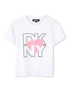 Dkny Kids футболка с логотипом, белый