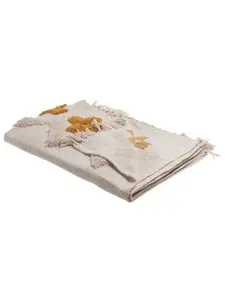 Пуховое одеяло Beliani Kuschel ADONI, цвет beige/schwarz/gelb