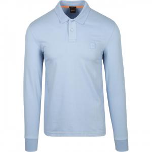 Светло-голубая поло для мужчин HUGO BOSS, голубой