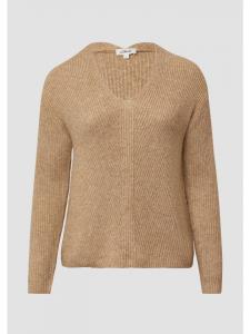 Вязаный свитер цвета 83W3_светло-коричневый s.Oliver