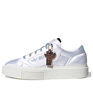 Кроссовки sleek super 'cloud white silver'' Adidas, белый