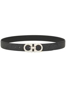 Ремень с пряжкой Gancini Ferragamo, черный