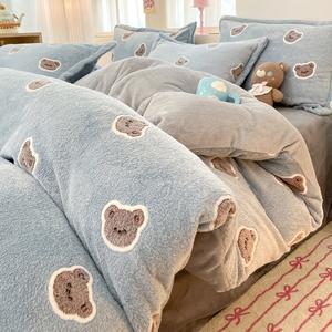 Disney Комплект постельного белья 3 предмета, простыня, размер 150x200 см, цвет Bibibear