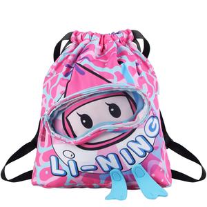 LINING Полиэстер-EVA плавательная сумка средний размер мужская светло-голубой/розовый/фиолетовый