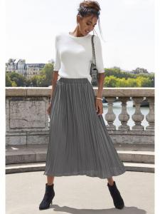 Длинная юбка LASCANA, антрацит