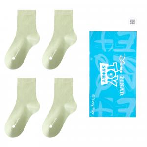 Женские носки Crew 4 пары Disney, светло-зеленый