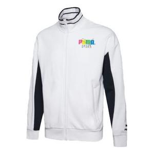 Куртка logo sleeve track jacket 'white black' Puma, белый