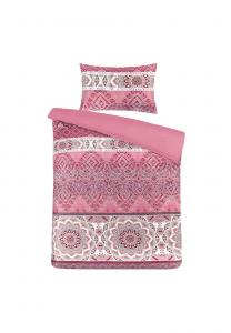 Розовый комплект постельного белья Alegra с пододеяльником и наволочкой Kayoom