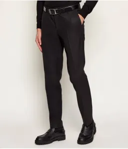 Шерстяные брюки Getlin232X slim fit Hugo, черный